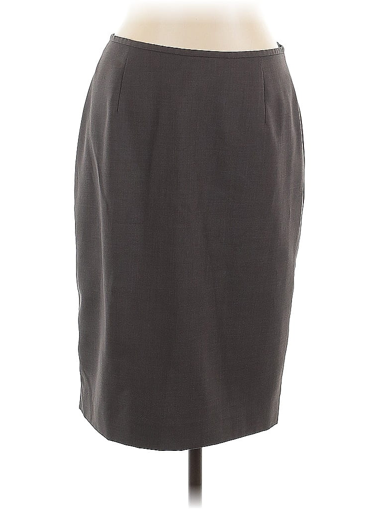 Pre-owned Calvin Klein Formal Skirt In Gray