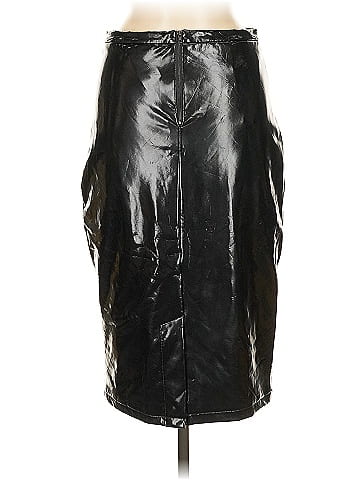Gracia Faux Leather Skirt (view 2)