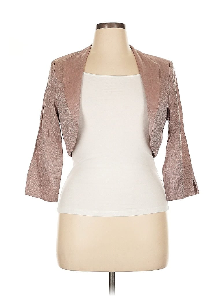R&M Richards Tan Blazer Size 14 - photo 1