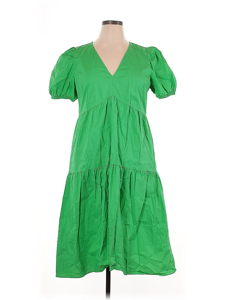 Donna Morgan Green Casual Dress Size 14 - photo 1