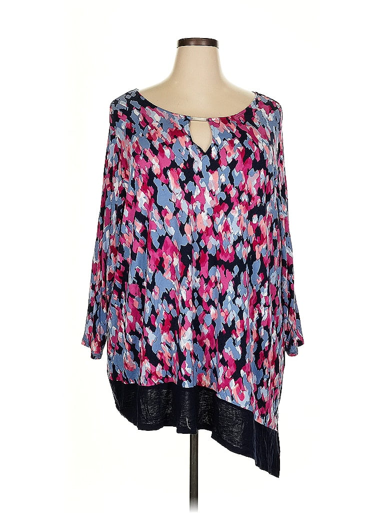 Ruby Rd. Pink 3/4 Sleeve Blouse Size 3X - photo 1