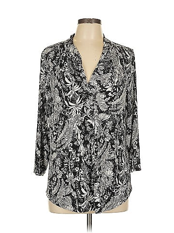 JM Collection 3/4 Sleeve Blouse (view 1)