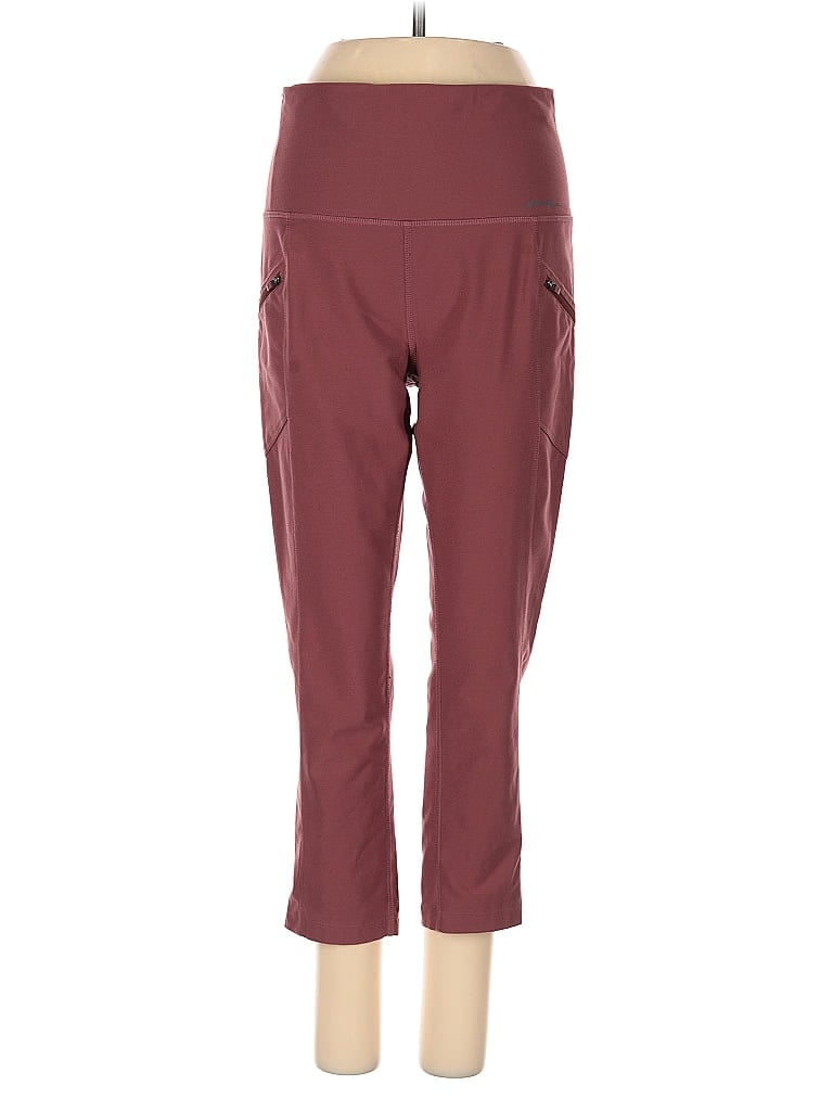 Pre-owned Eddie Bauer Active Pants In Burgundy