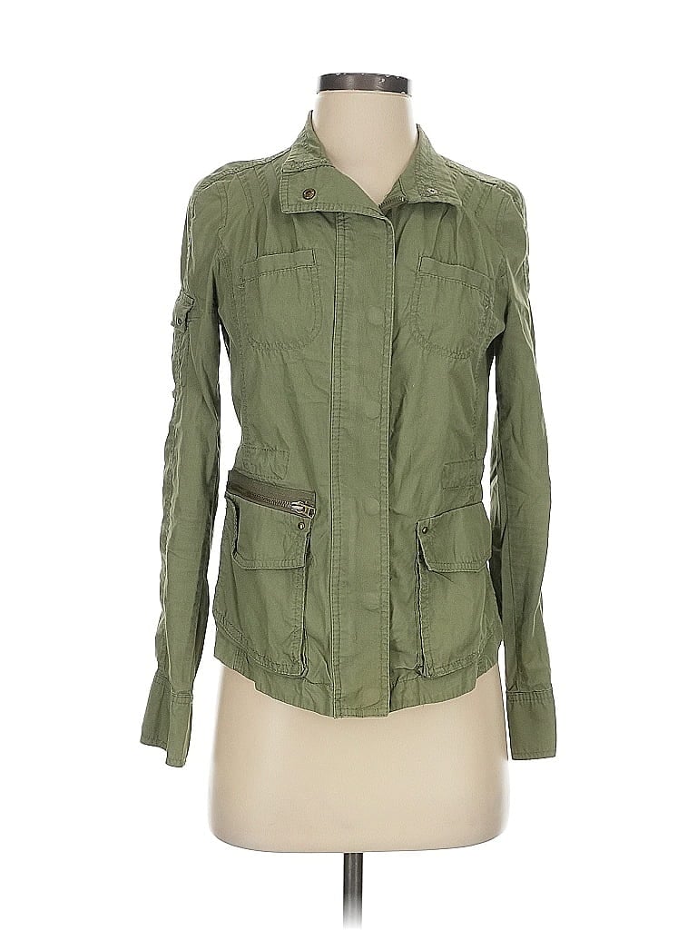 Pre-owned Express Jacket In Green