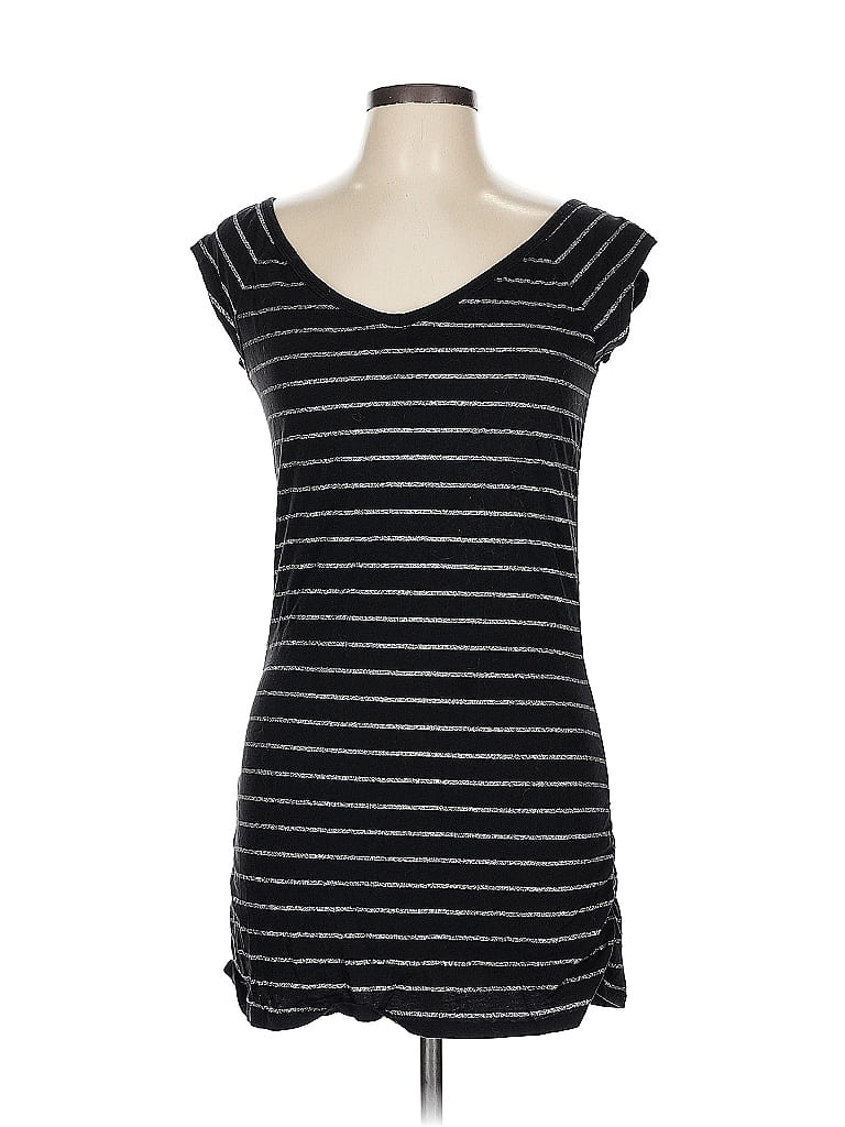 Pre-owned Express Short Sleeve Top Black Scoop Neck Tops