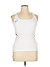 Asics 100% Polyester White Active Tank Size L - photo 1
