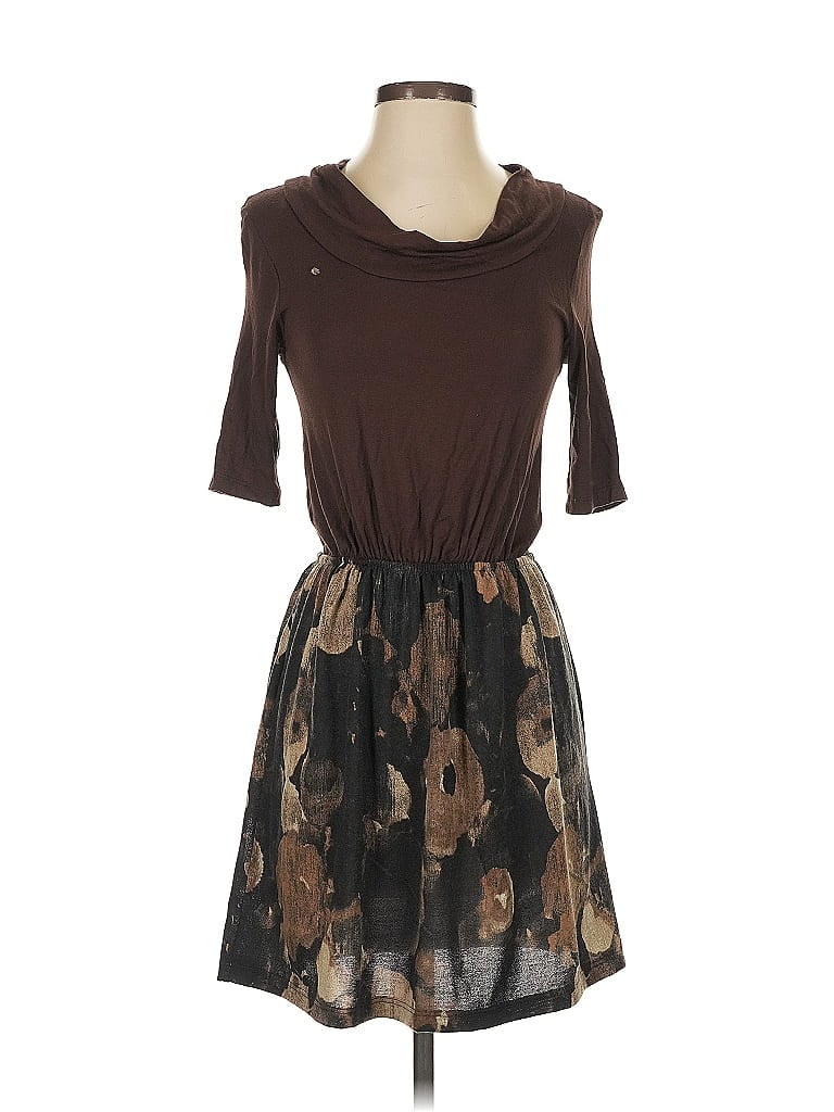 Pre-owned Assorted Brands Casual Dress In Brown
