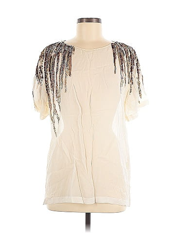 No. 21 Short Sleeve Silk Top (view 1)