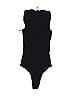 Happily Grey 100% Polyester Black Bodysuit Size S - photo 1