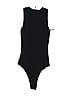 Happily Grey 100% Polyester Black Bodysuit Size S - photo 2