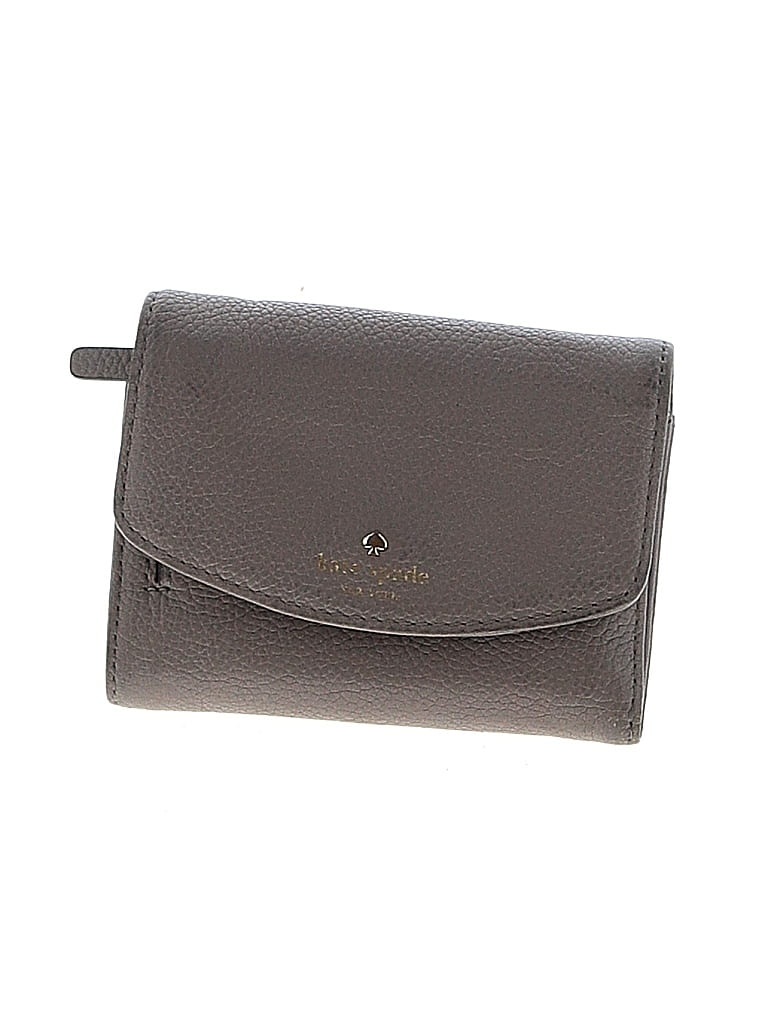 Kate Spade New York 100% Cow Leather Gray Tan Leather Wallet One size - photo 1