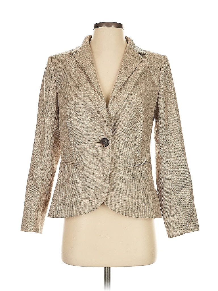 Pre-owned Lafayette 148 Blazer Jacket In Brown