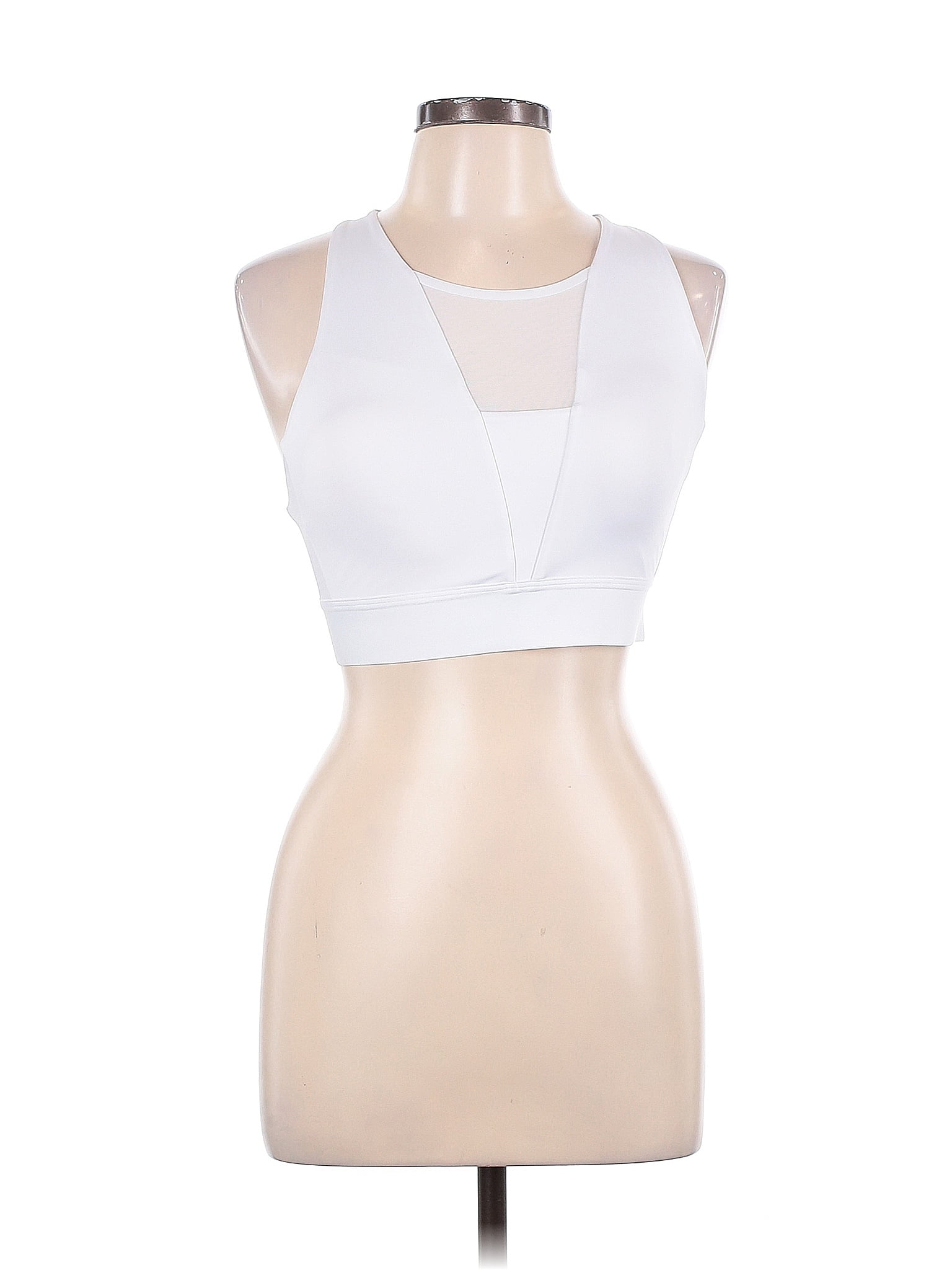 Champion White Sports Bra Size L