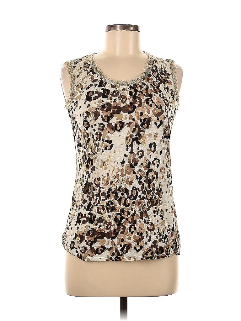 Pre-owned Elie Tahari Tank Top Ivory Halter Neckline Tops In White