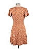 Fortune + Ivy Polka Dots Brown Casual Dress Size L - photo 2