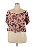 Ambiance 100% Rayon Pink 3/4 Sleeve Blouse Size 2X - photo 1