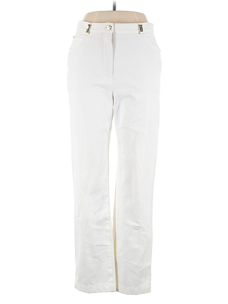 St. John Sport Ivory Jeans Size 12 - photo 1