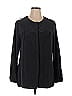 MBN 100% Polyester Black 3/4 Sleeve Blouse Size 1X - photo 1