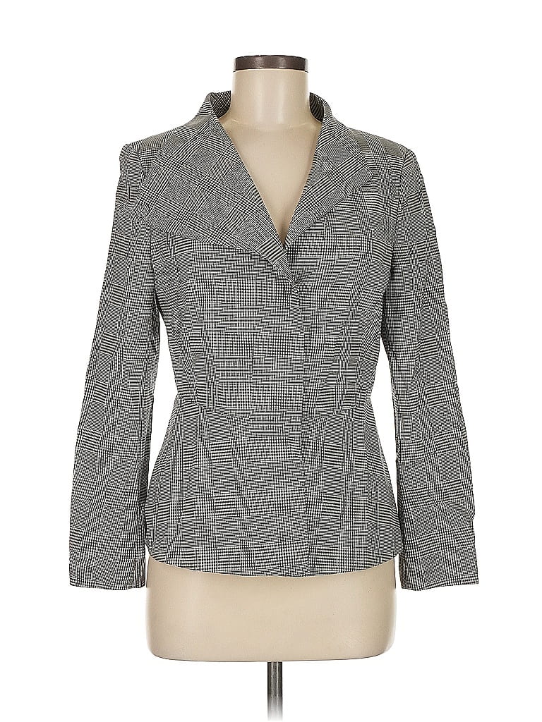 Piazza Sempione Houndstooth Gray Wool Blazer Size EU (IT) 42 / US 6 - photo 1