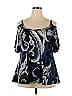 Karen Kane Blue Short Sleeve Blouse Size 2X - photo 1