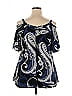 Karen Kane Blue Short Sleeve Blouse Size 2X - photo 2