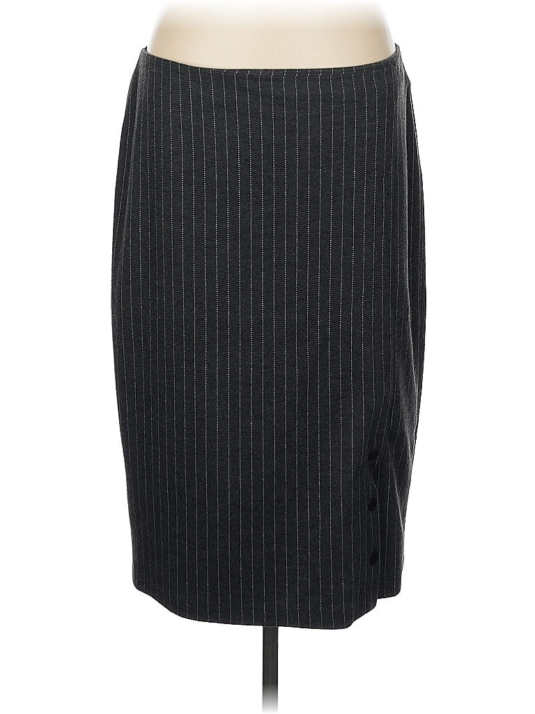 Pre-owned Tommy Hilfiger Formal Skirt In Gray