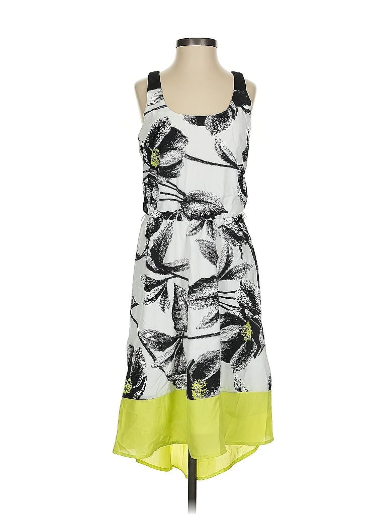 Studio Y 100% Polyester Tropical Green Casual Dress Size XS - photo 1