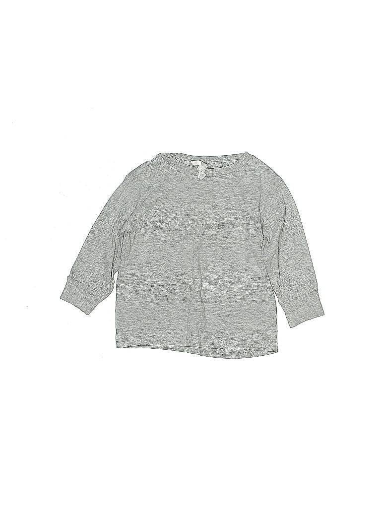 RABBIT SKINS Pre-owned Kids' Long Sleeve Henley Shirt In Gray