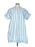 Crown & Ivy 100% Cotton Blue Casual Dress Size L - photo 1