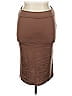 Azules Solid Brown Faux Leather Skirt Size XL - photo 1