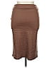 Azules Solid Brown Faux Leather Skirt Size XL - photo 2