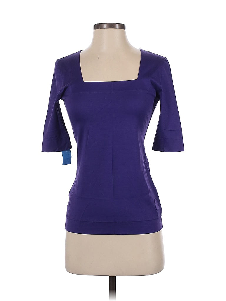 Akris Punto Purple 3/4 Sleeve Top Size 4 - photo 1