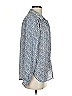 H&M 100% Polyester Paisley Blue Long Sleeve Blouse Size 2 - photo 4