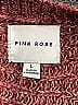 Pink Rose 100% Acrylic Tweed Burgundy Pullover Sweater Size L - photo 3