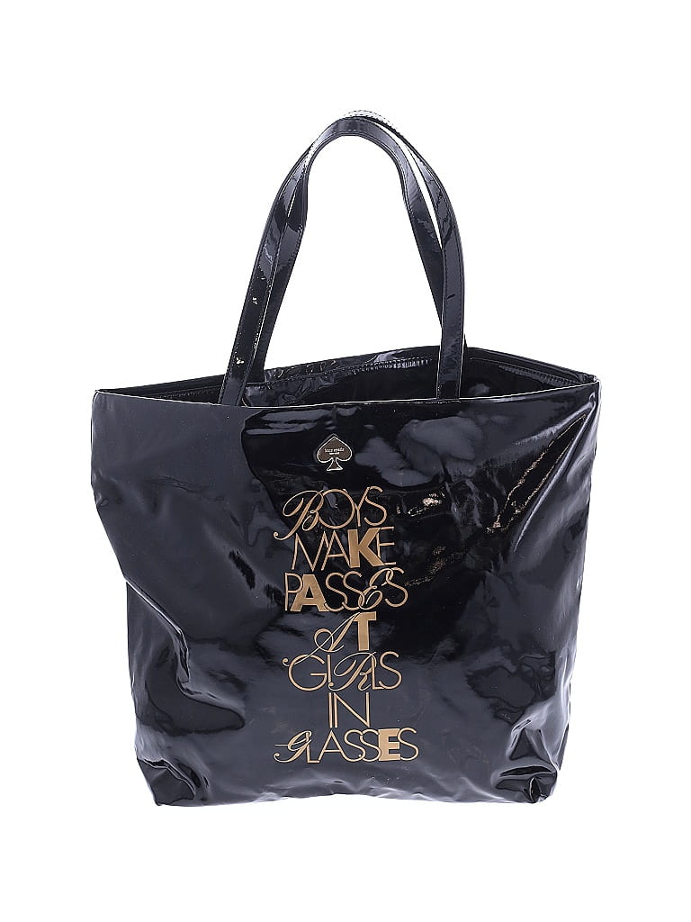 Kate Spade New York 100% Polyvinyl Chloride Black Gray Tote One size - photo 1