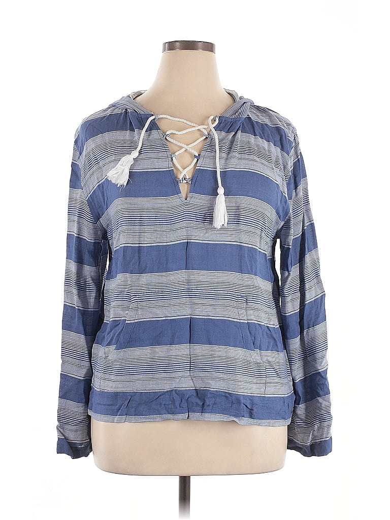 Pre-owned Roxy Pullover Sweater In Blue