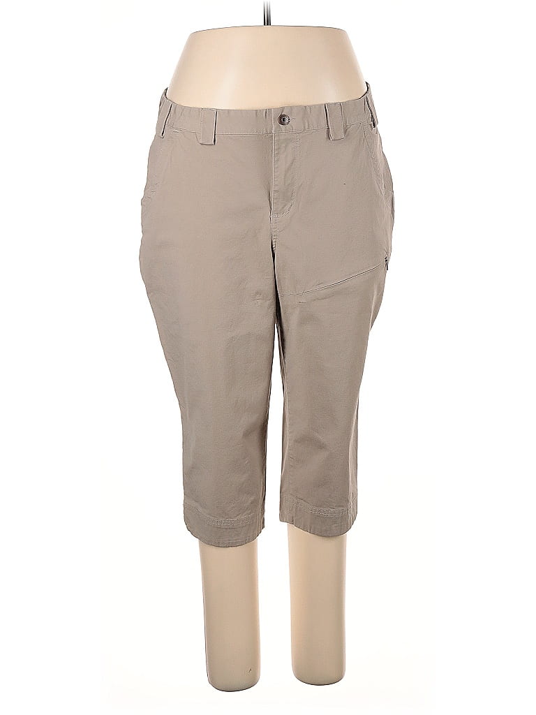 Duluth Trading Co. Solid Tan Khakis Size 18 - photo 1