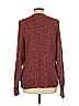 Pink Rose 100% Acrylic Tweed Burgundy Pullover Sweater Size L - photo 2