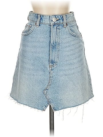Zara Denim Skirt (view 1)