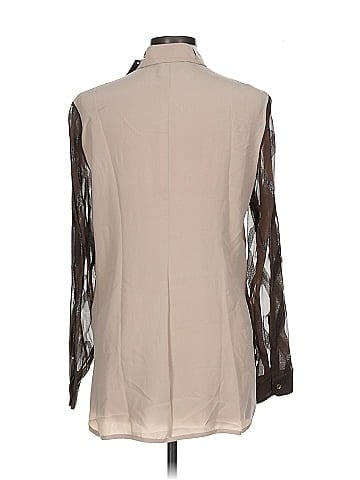 Rachel Roy Long Sleeve Silk Top (view 2)