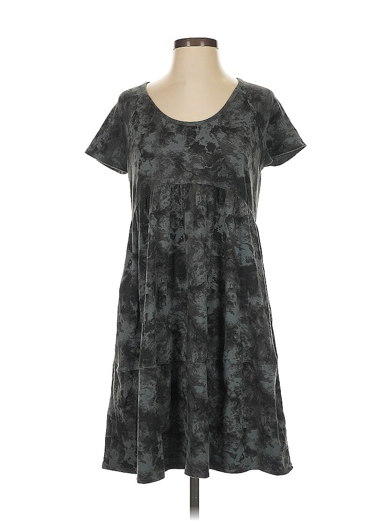 Pact Tie-dye Gray Casual Dress Size S - photo 1