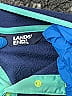 Lands' End 100% Polyester Tropical Blue Fleece Jacket Size 10 - photo 3