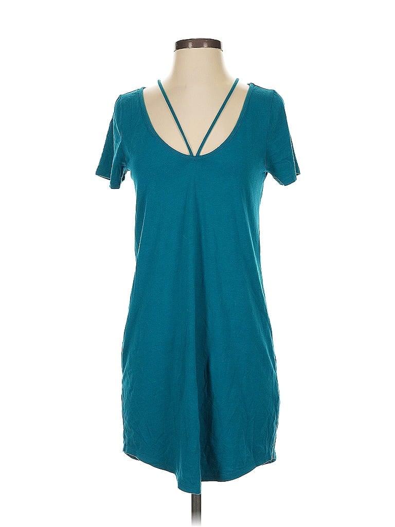 Pre-owned Express Outlet Casual Dress In Blue