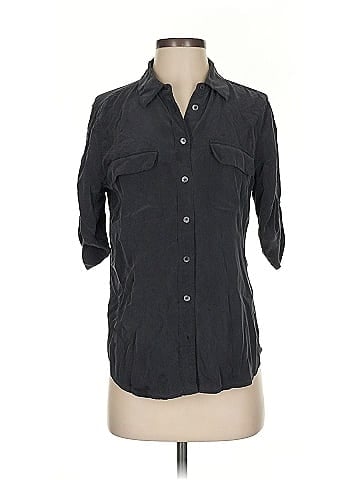 Equipment 3/4 Sleeve Silk Top (view 1)