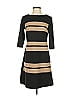 Taylor Stripes Brown Casual Dress Size 4 - photo 1