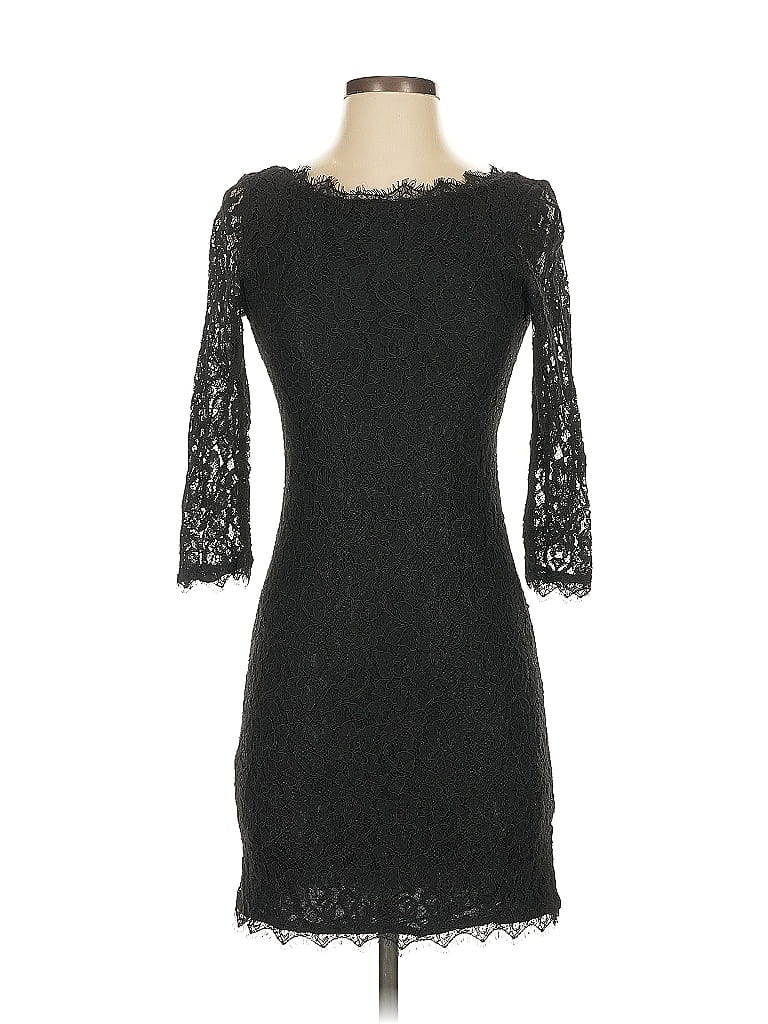 Pre-owned Babaton Cocktail Dress In Black