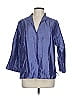 Charlotte Kellogg 100% Silk Blue 3/4 Sleeve Silk Top Size XXL - photo 1