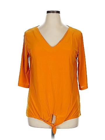 Ashley Blue 3/4 Sleeve Top (view 1)