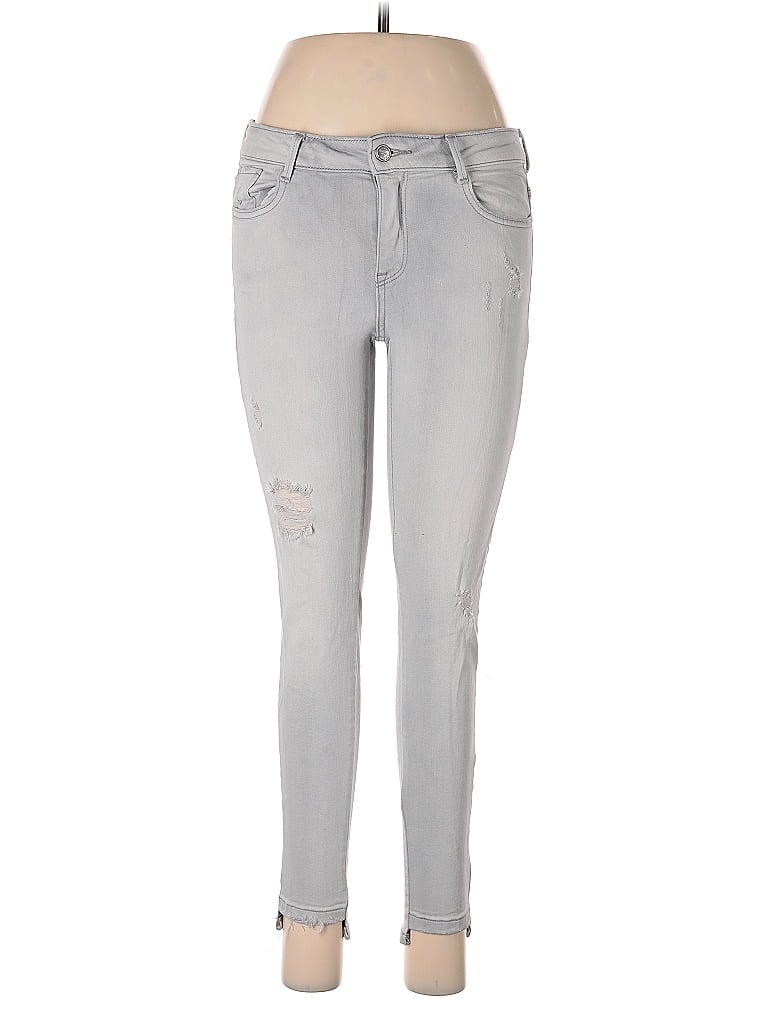 Pre-owned Zara Basic Jeans In Gray