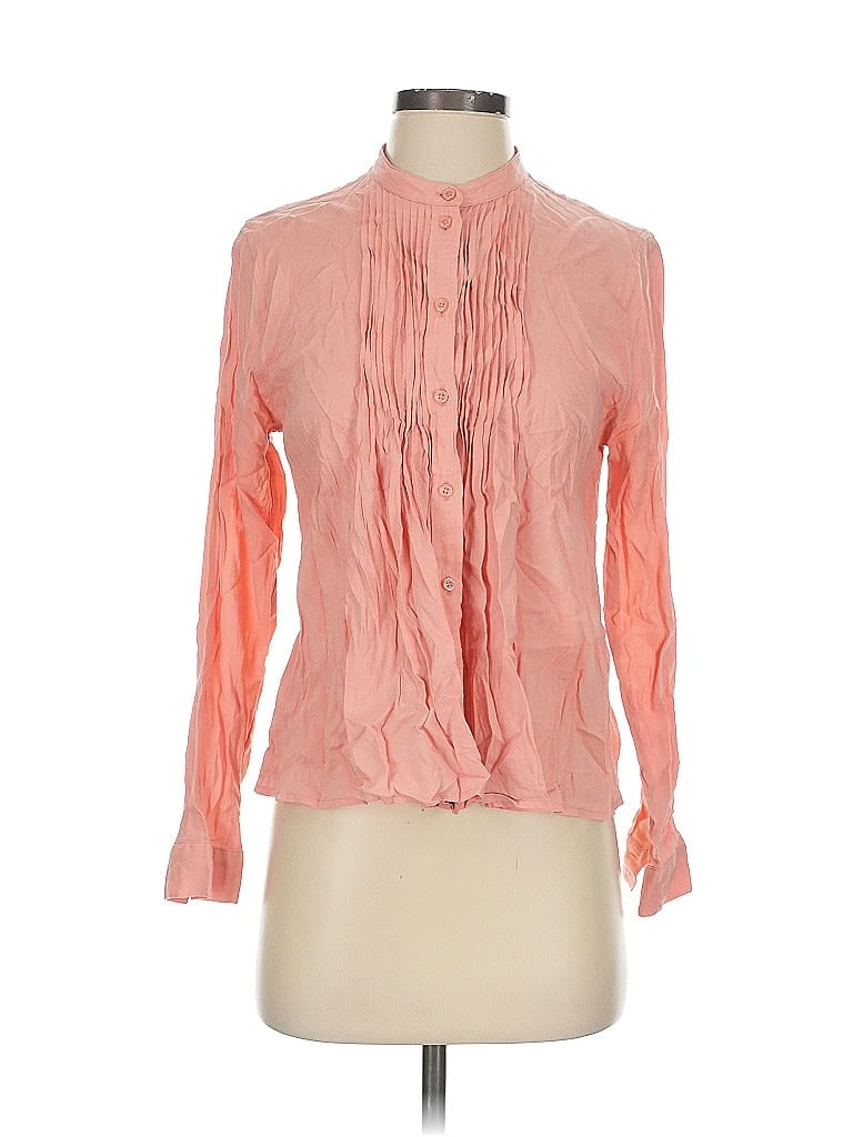 Pre-owned Lucky Brand Long Sleeve Blouse In Pink